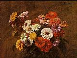 Zinnias in a Vase